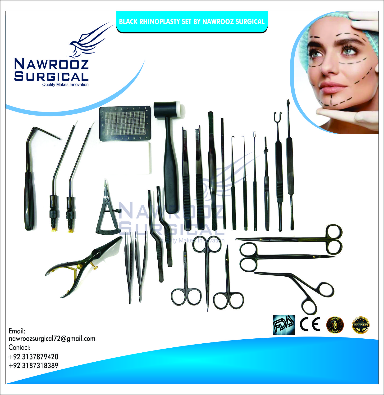 Black Rhinoplasty Sets