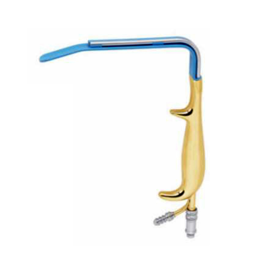 Tebbetts Breast Augmentation Fiber Optic Retractor,  Insulated Blade With Smooth End