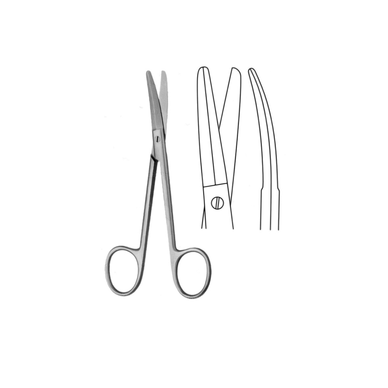 FOMON RHINOPLASTY SCISSORS, 12.5CM