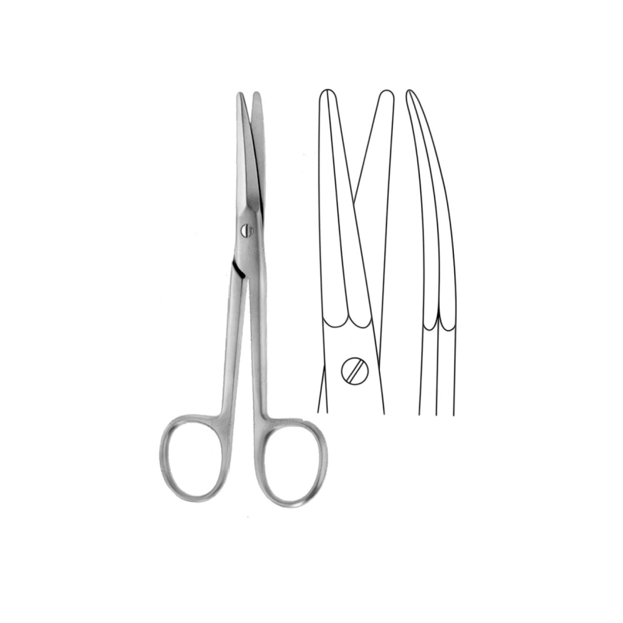 AUFRICHT NASAL SCISSORS, 14CM, BLUNT