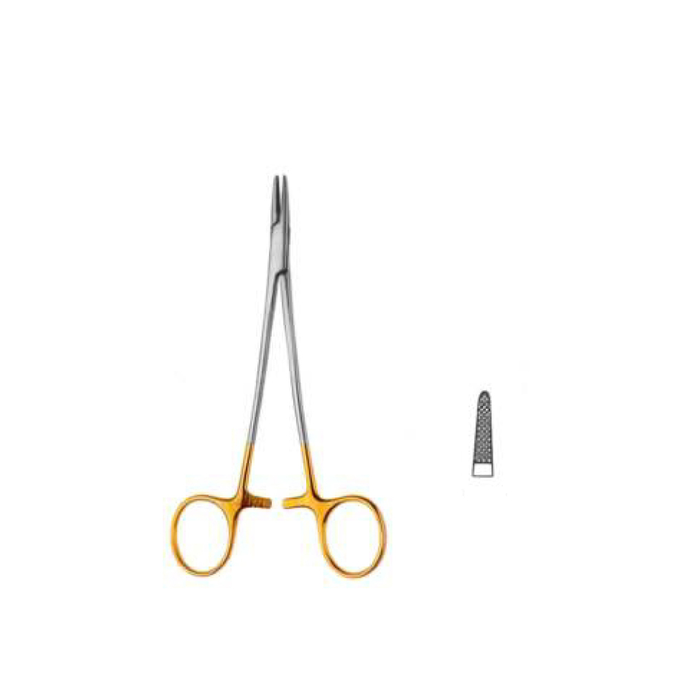 CRILE WOOD NEEDLE HOLDER, TC