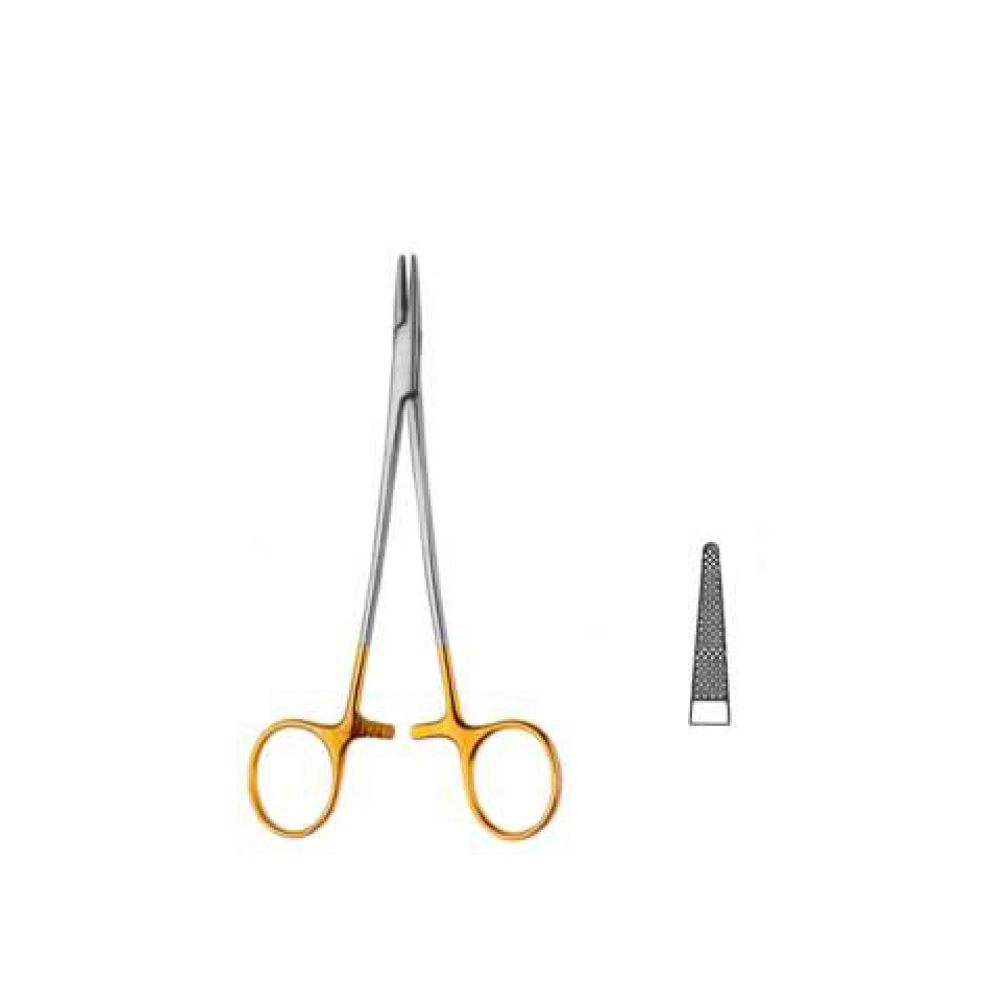 CRILE WOOD NEEDLE HOLDER, TC