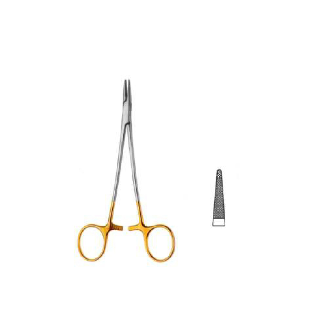 CRILE WOOD NEEDLE HOLDER, TC