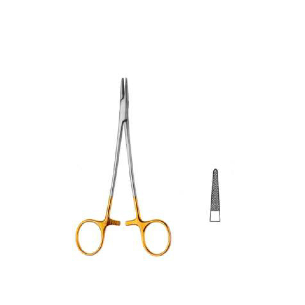 CRILE WOOD NEEDLE HOLDER, TC